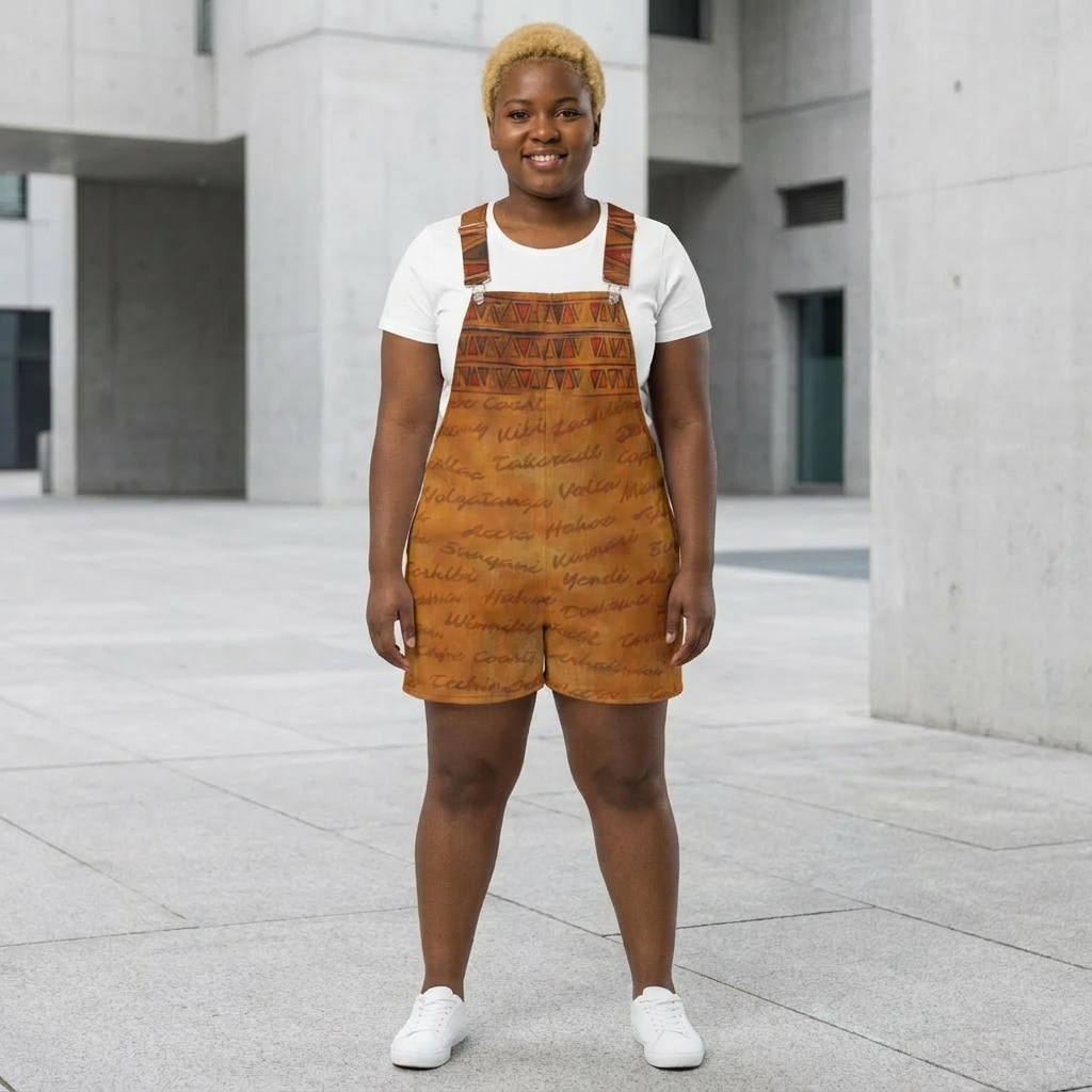 Ghana Inspired Overalls | African Print Unisex | Kinky Nomad