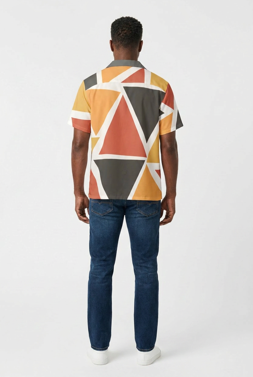 Men's Geometric Shirt | Angles Series | Kinky Nomad
