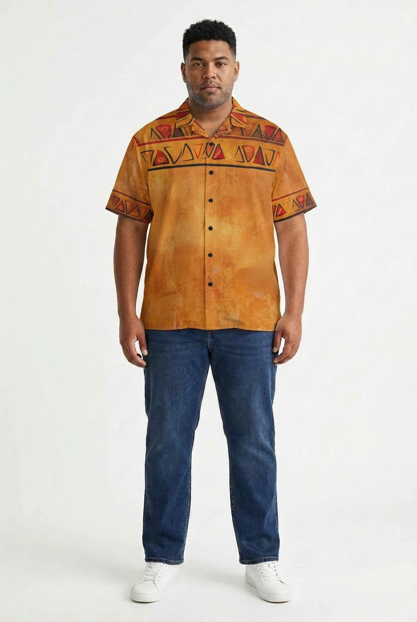 Men's African Shirt | Ghana Ground Series | Kinky Nomad