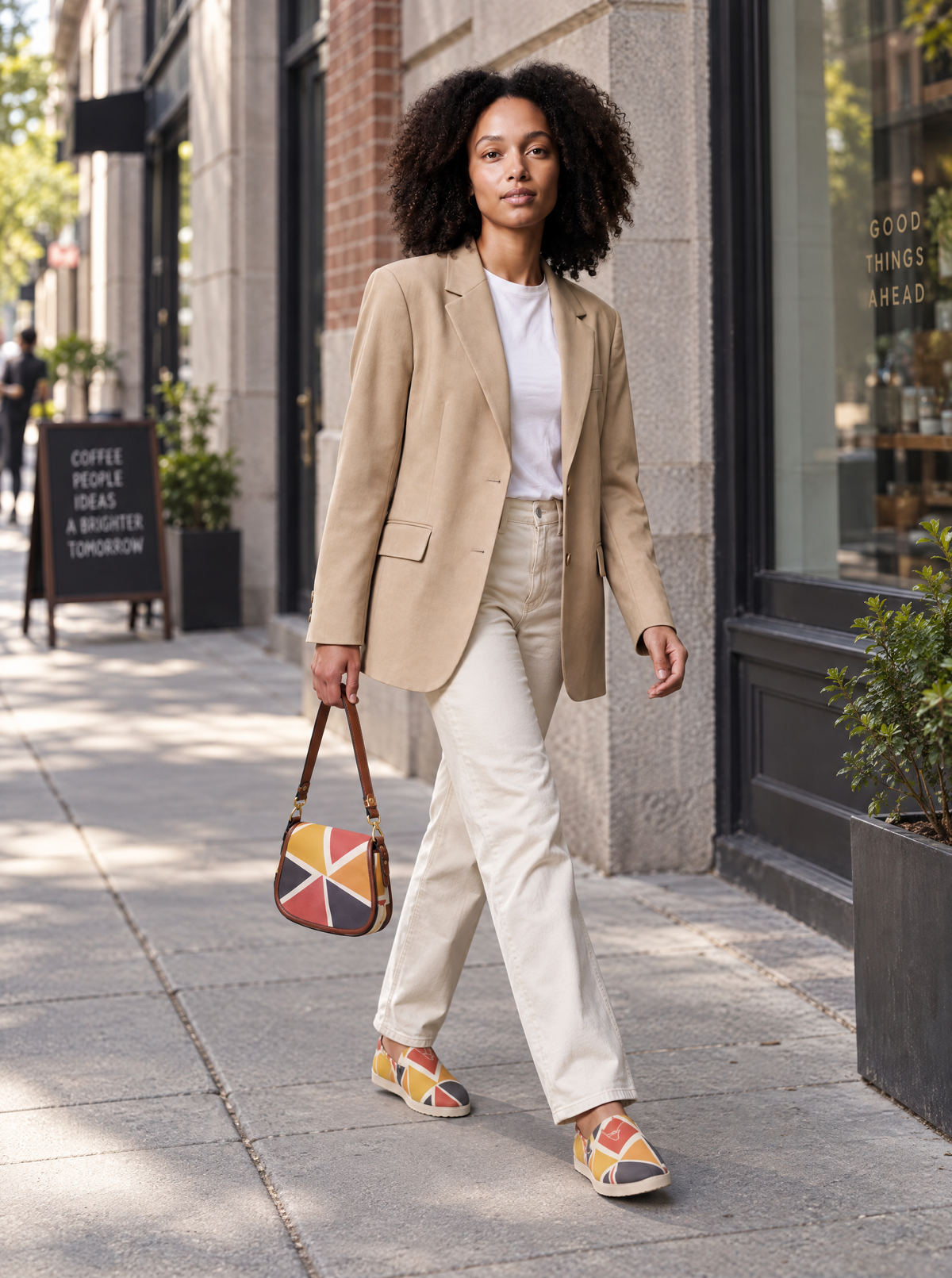 Canvas Slip-On Shoes | Ghana & Angles Series | Kinky Nomad