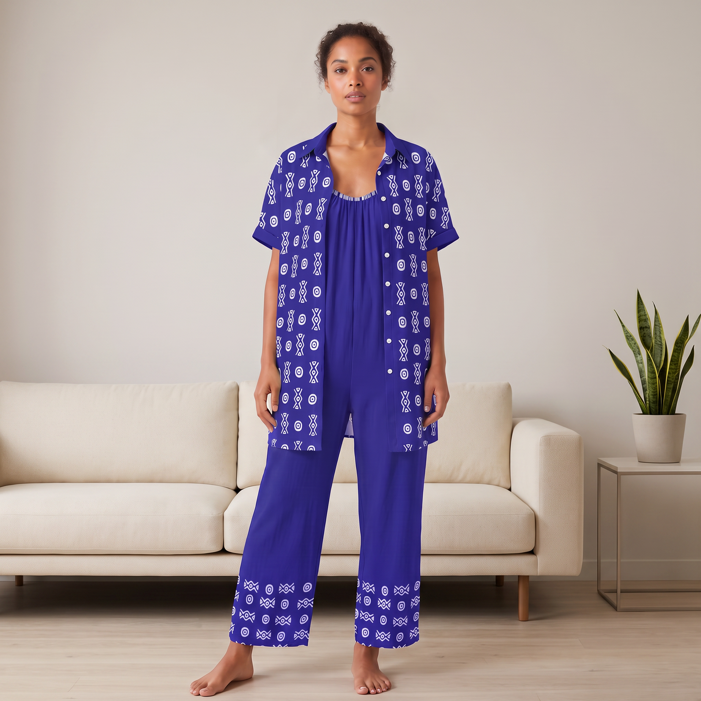 Savanna Indigo Bundle | Shirt Dress + Jumpsuit | Kinky Nomad