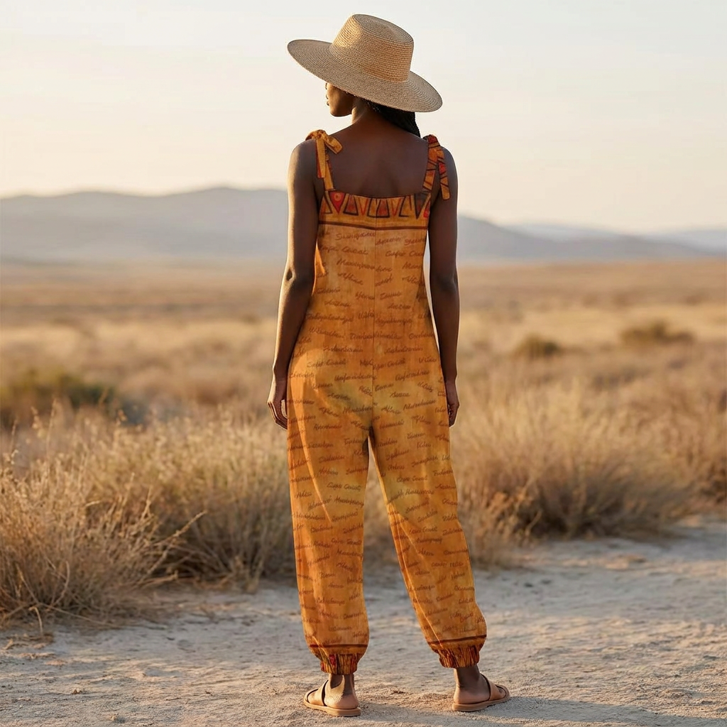 Ghana Inspired African Print Baggy Jumpsuit | Kinky Nomad