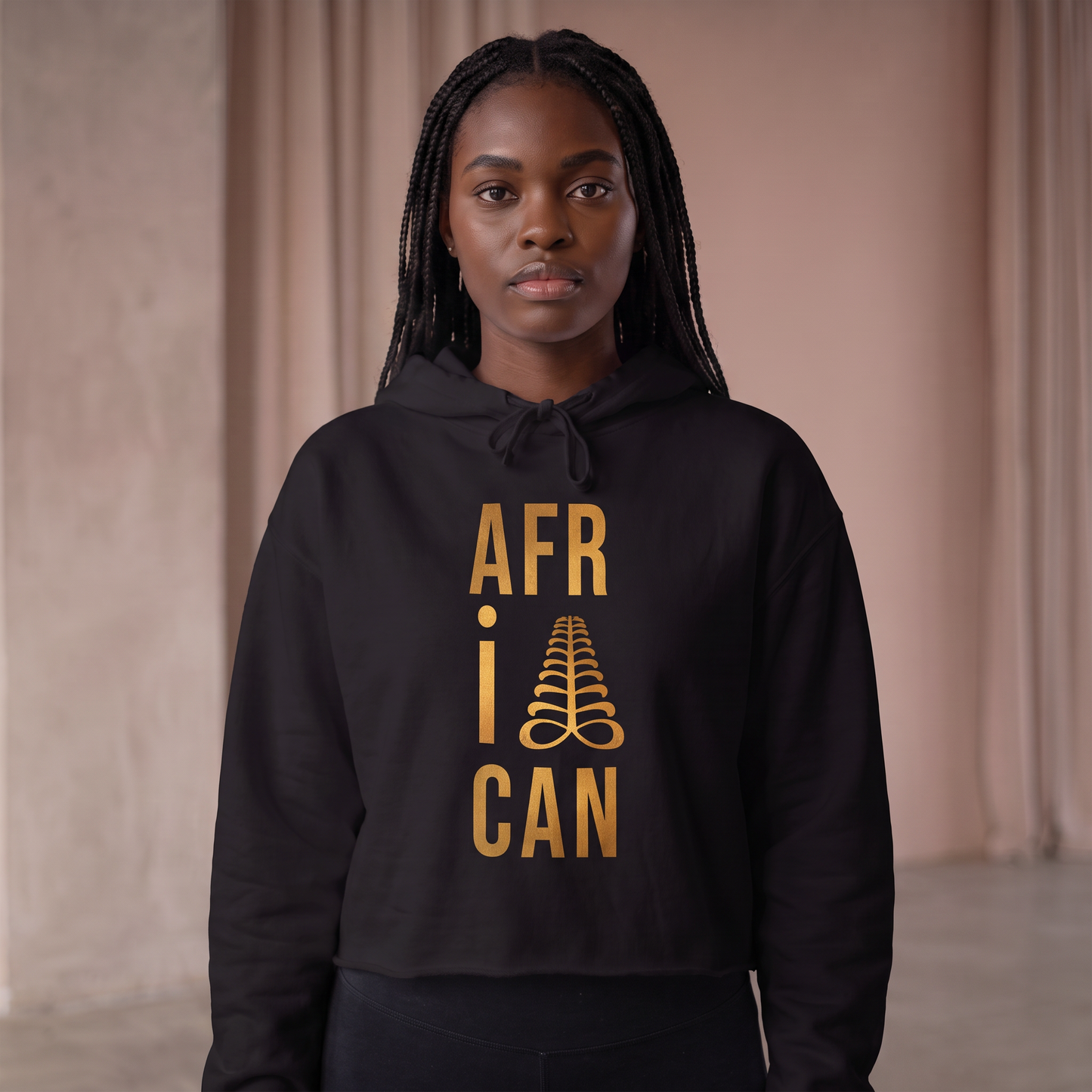 Cropped Hoodie | Manifesto & Kemet Series | Kinky Nomad