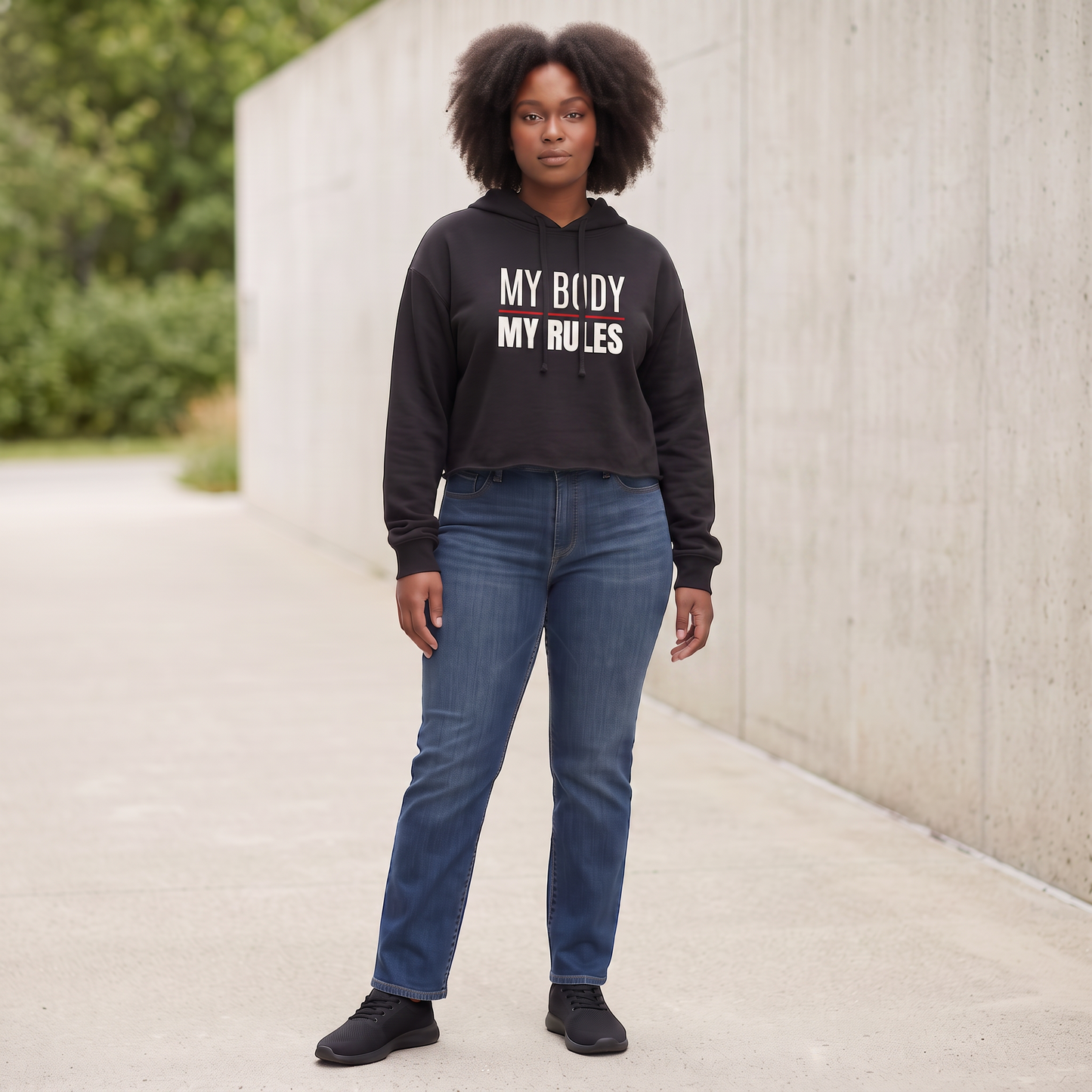 Cropped Hoodie | Manifesto & Kemet Series | Kinky Nomad