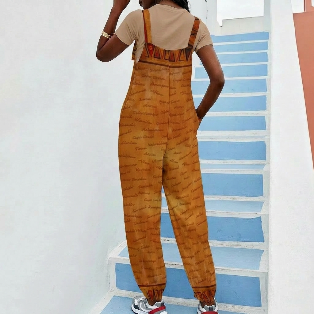 Ghana Inspired African Print Baggy Jumpsuit | Kinky Nomad