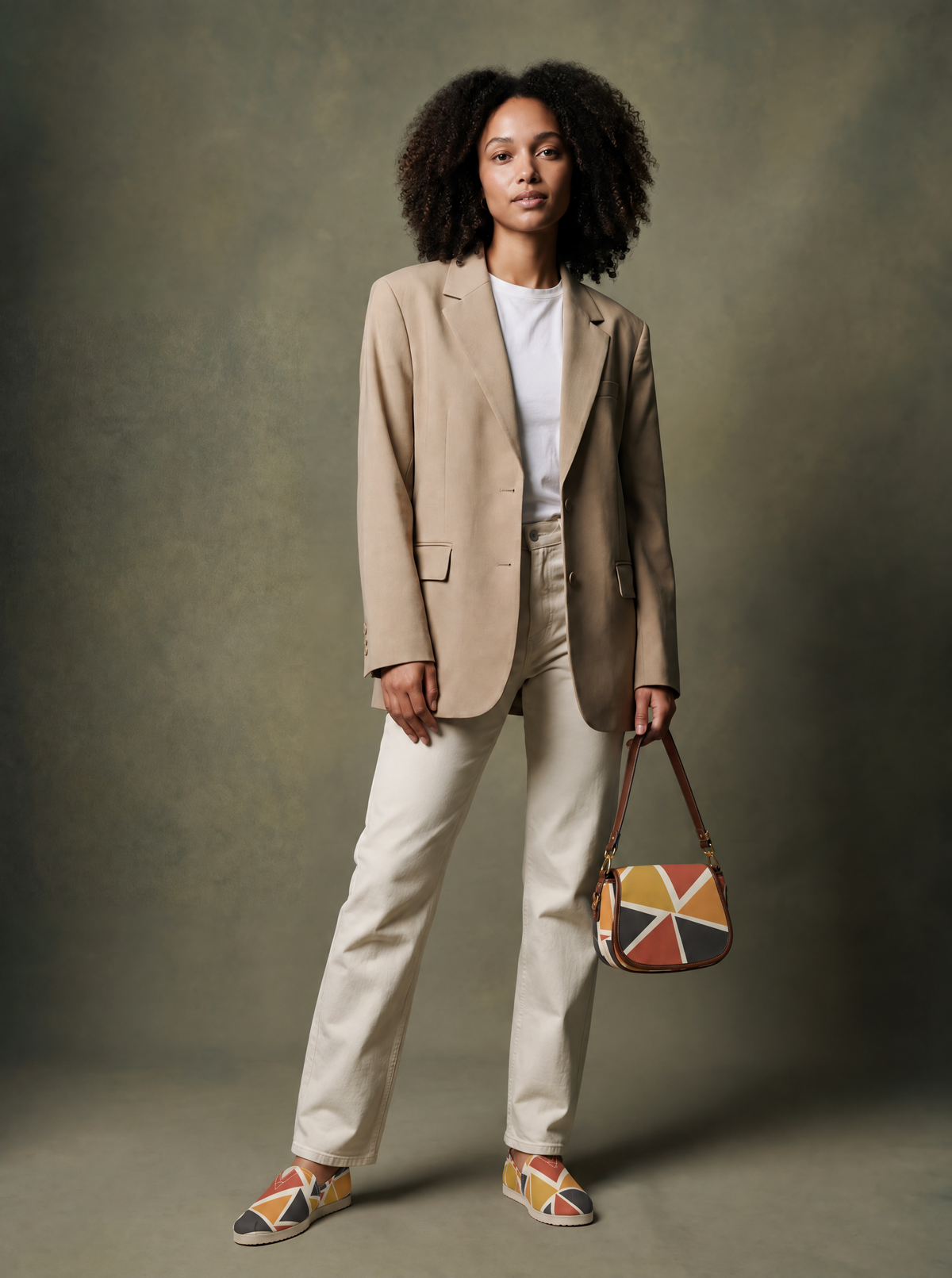 Canvas Slip-On Shoes | Ghana & Angles Series | Kinky Nomad