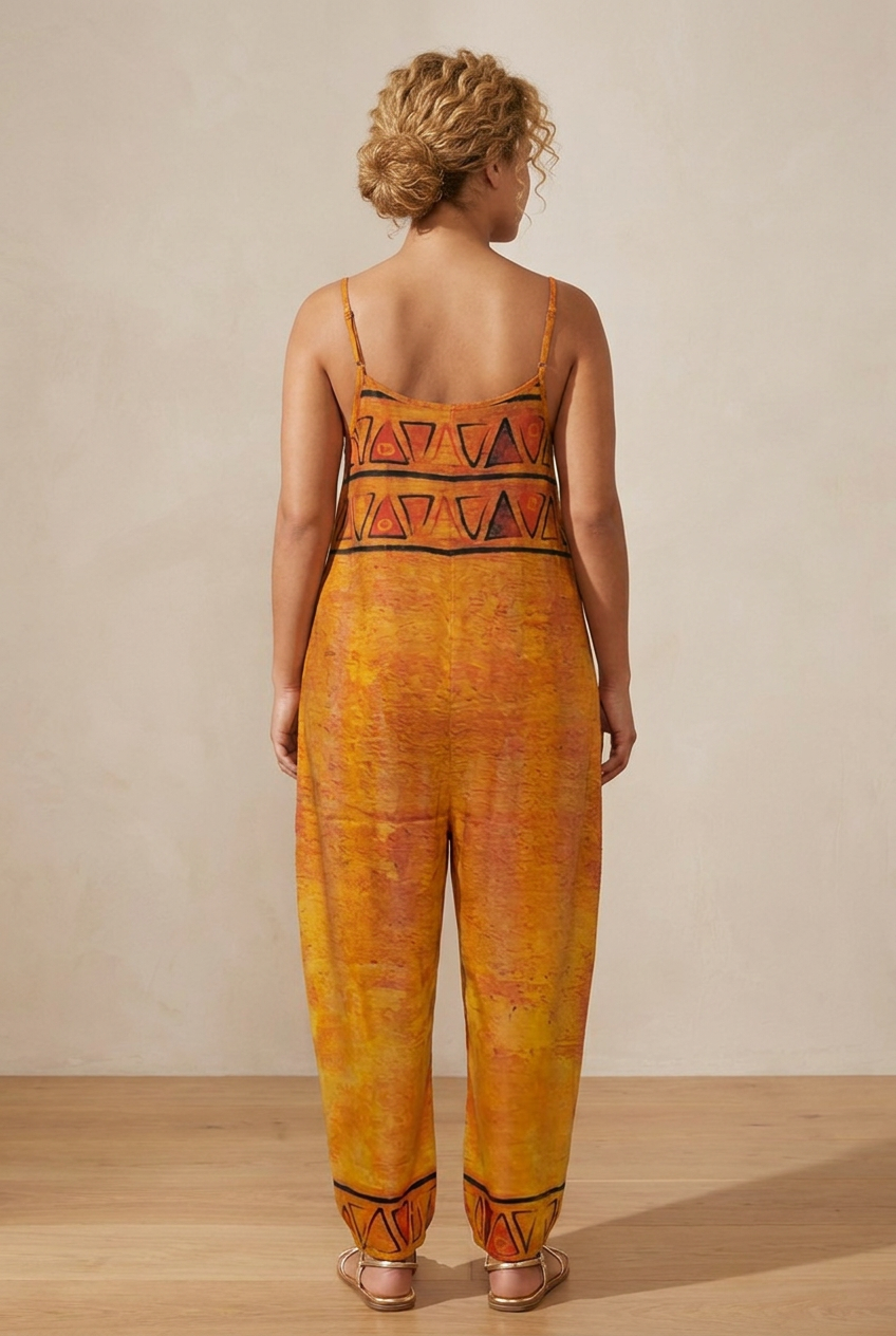 African Geometric Jumpsuit | Ghana Ground Series | Kinky Nomad