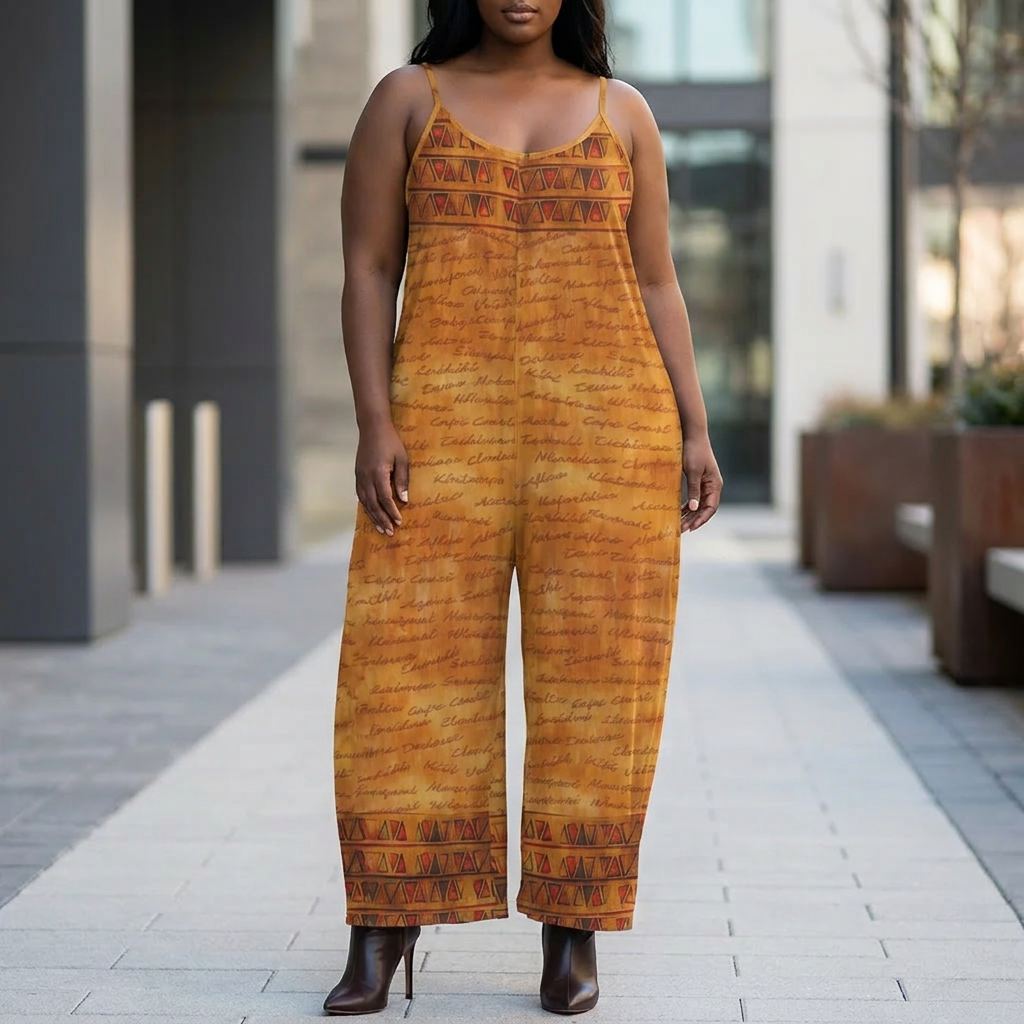 African Print Wide Leg Jumpsuit | Ghana Inspired | Kinky Nomad