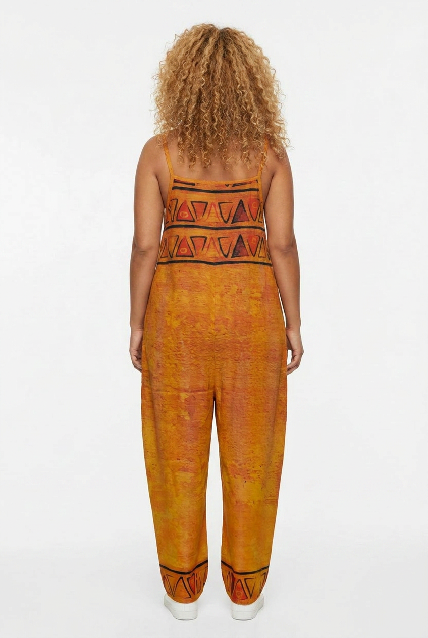 African Geometric Jumpsuit | Ghana Ground Series | Kinky Nomad