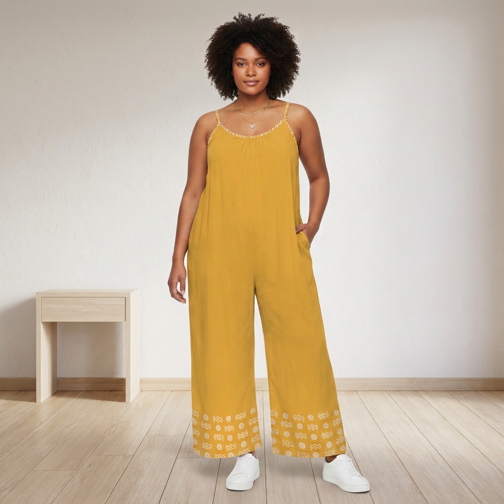 Wide-Leg Jumpsuit | Savanna & Angles Series | 4 Colours | Kinky Nomad