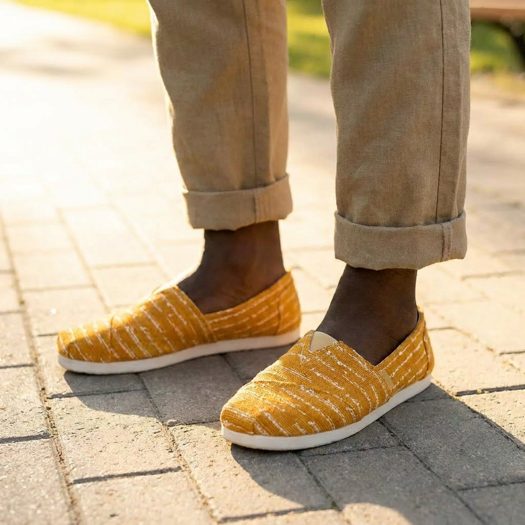 Canvas Slip-On Shoes | Ghana & Angles Series | Kinky Nomad