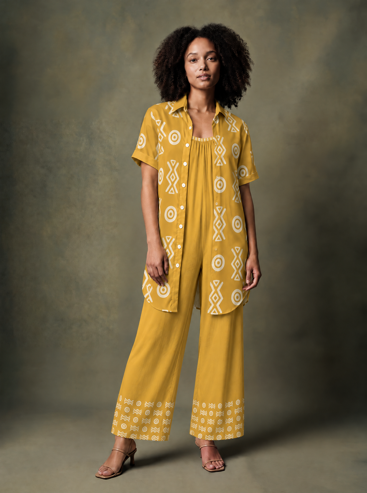 Savanna Gold Bundle | Shirt Dress + Jumpsuit | Kinky Nomad