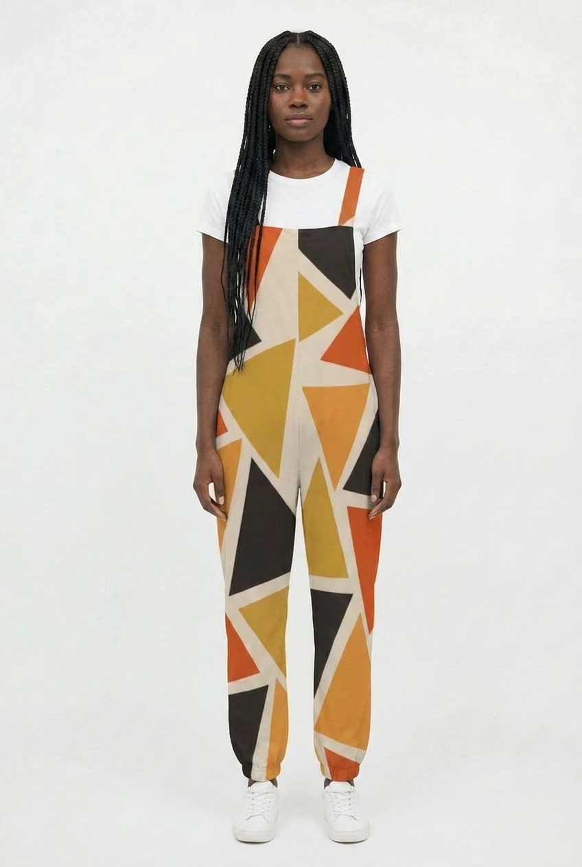 Geometric Baggy Jumpsuit | Angles Series | Kinky Nomad