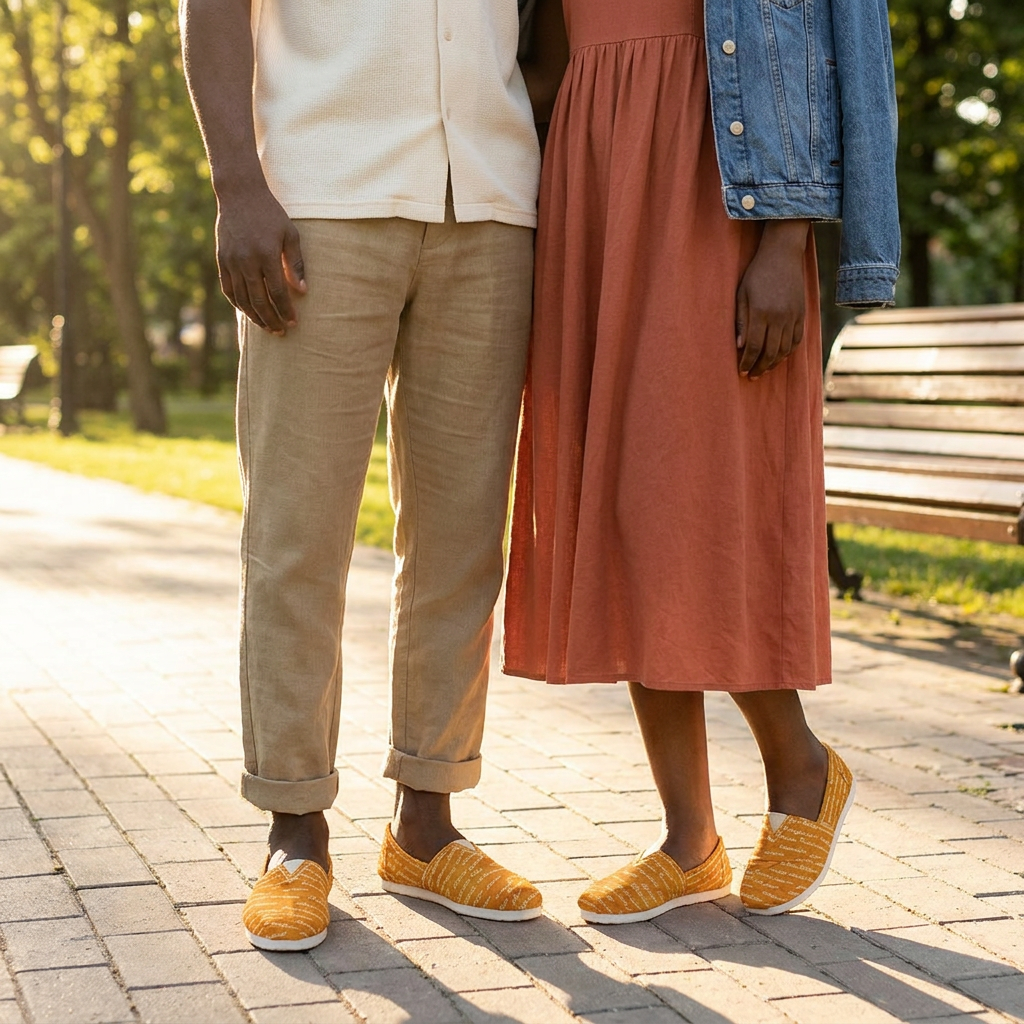 Canvas Slip-On Shoes | Ghana & Angles Series | Kinky Nomad