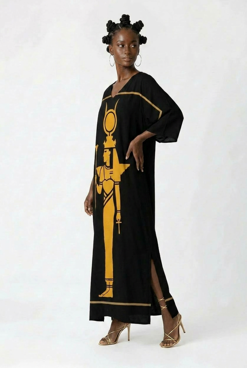 Isis Kaftan | Egyptian Goddess Kaftan | Kemet Collection | Kinky Nomad