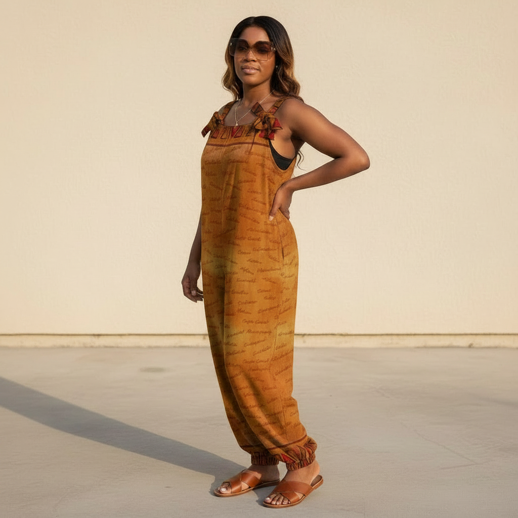 Ghana Inspired African Print Baggy Jumpsuit | Kinky Nomad