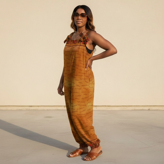 Ghana Inspired African Print Baggy Jumpsuit | Kinky Nomad