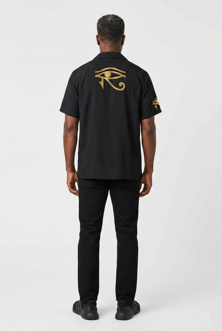 Osiris Shirt | Men's Egyptian God High Collar Shirt | Kemet Collection | Kinky Nomad
