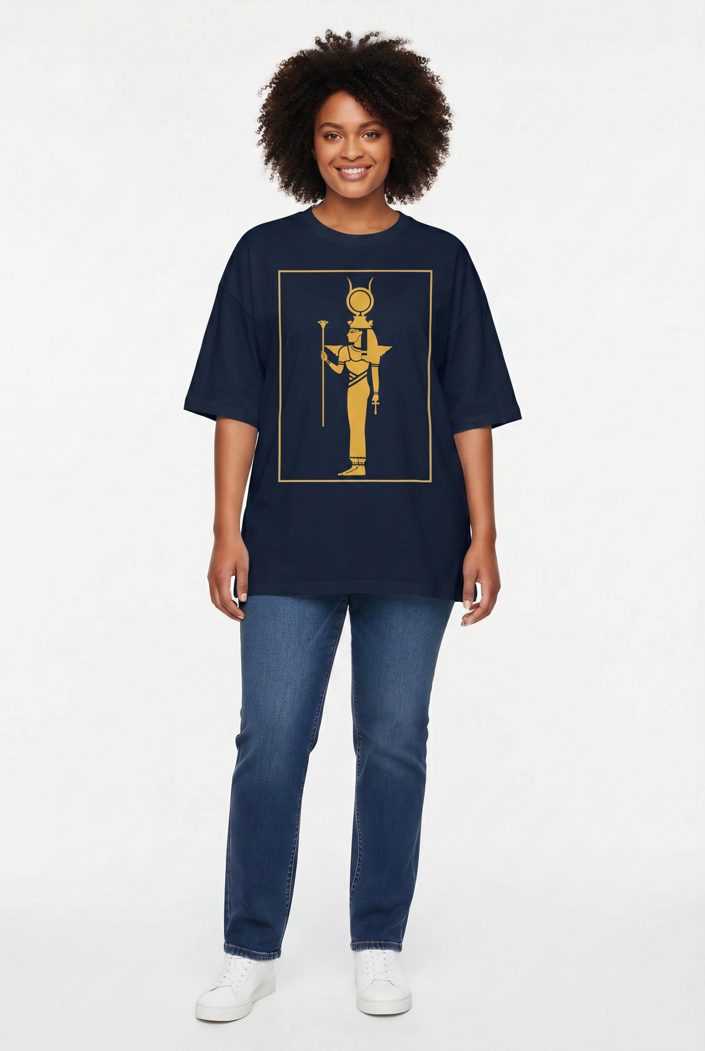 Isis T-Shirt | Egyptian Goddess Organic Cotton Graphic Tee | Kemet Collection | Kinky Nomad