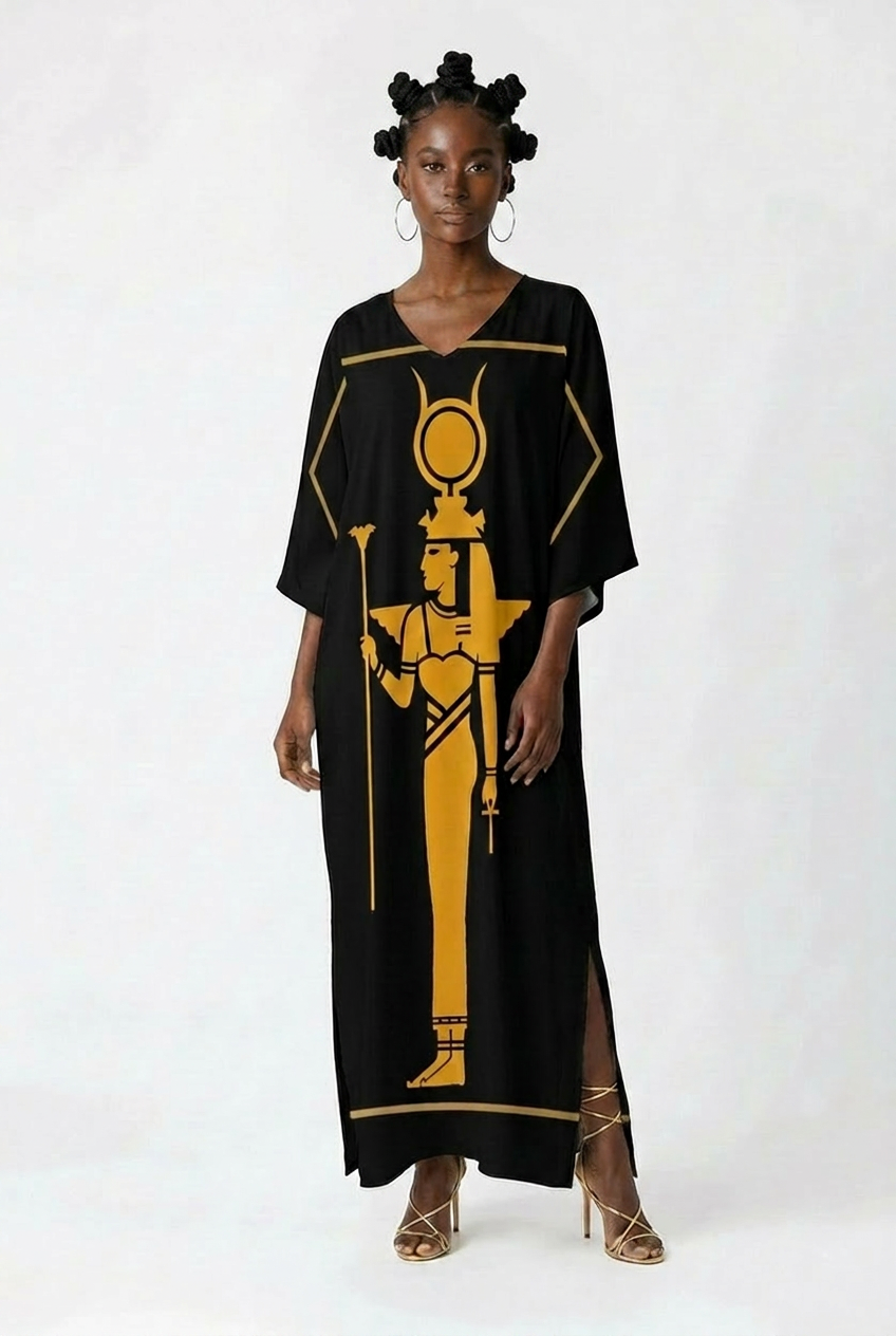 Isis Kaftan | Egyptian Goddess Kaftan | Kemet Collection | Kinky Nomad