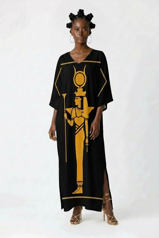 Midi Kaftan | Kemet Angles Savanna | Conscious Fashion | Kinky Nomad