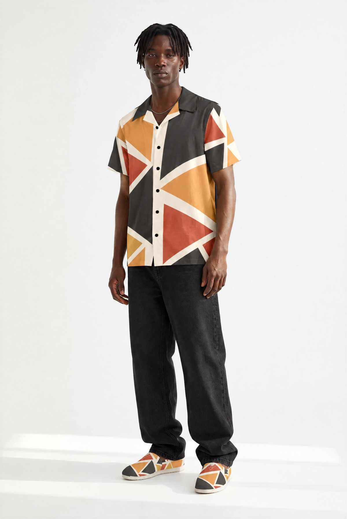 Canvas Slip-On Shoes | Ghana & Angles Series | Kinky Nomad