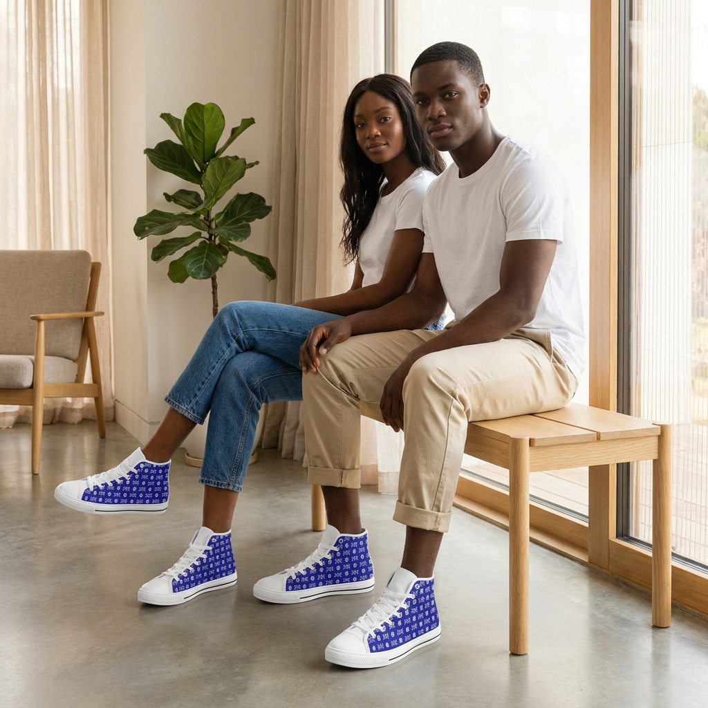 High Top Sneakers | Adinkra | Savanna Sole | Boho Sole & Crown | Kinky Nomad
