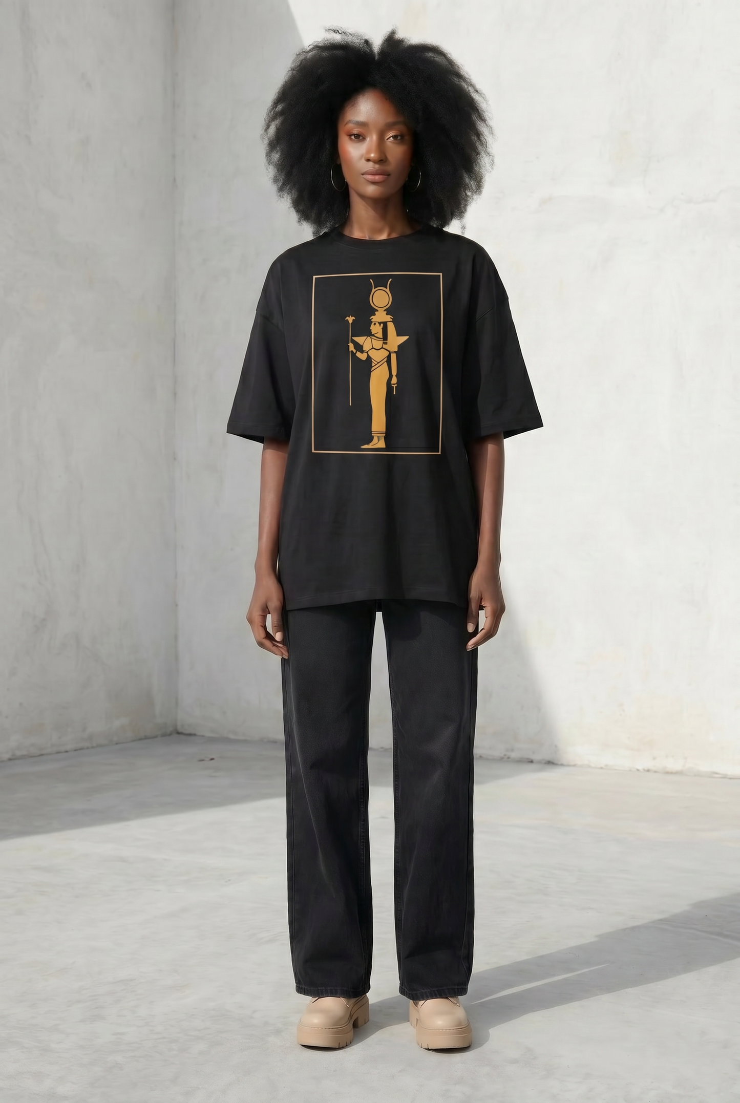 Isis T-Shirt | Egyptian Goddess Organic Cotton Graphic Tee | Kemet Collection | Kinky Nomad