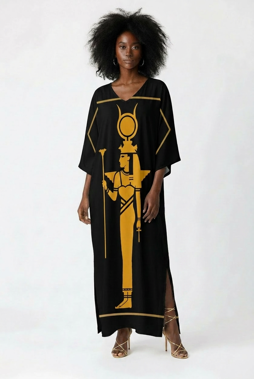 Isis Kaftan | Egyptian Goddess Kaftan | Kemet Collection | Kinky Nomad