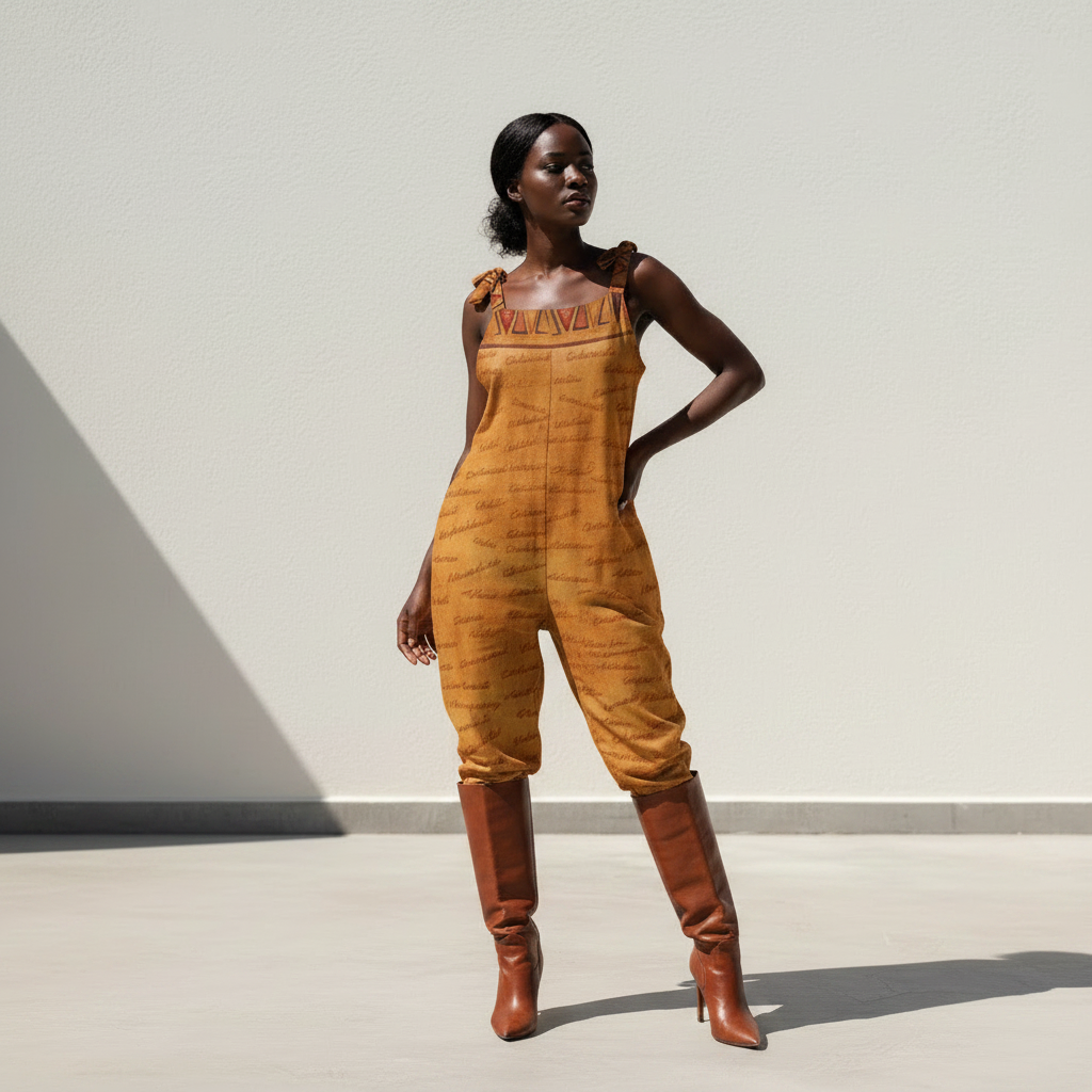 Ghana Inspired African Print Baggy Jumpsuit | Kinky Nomad
