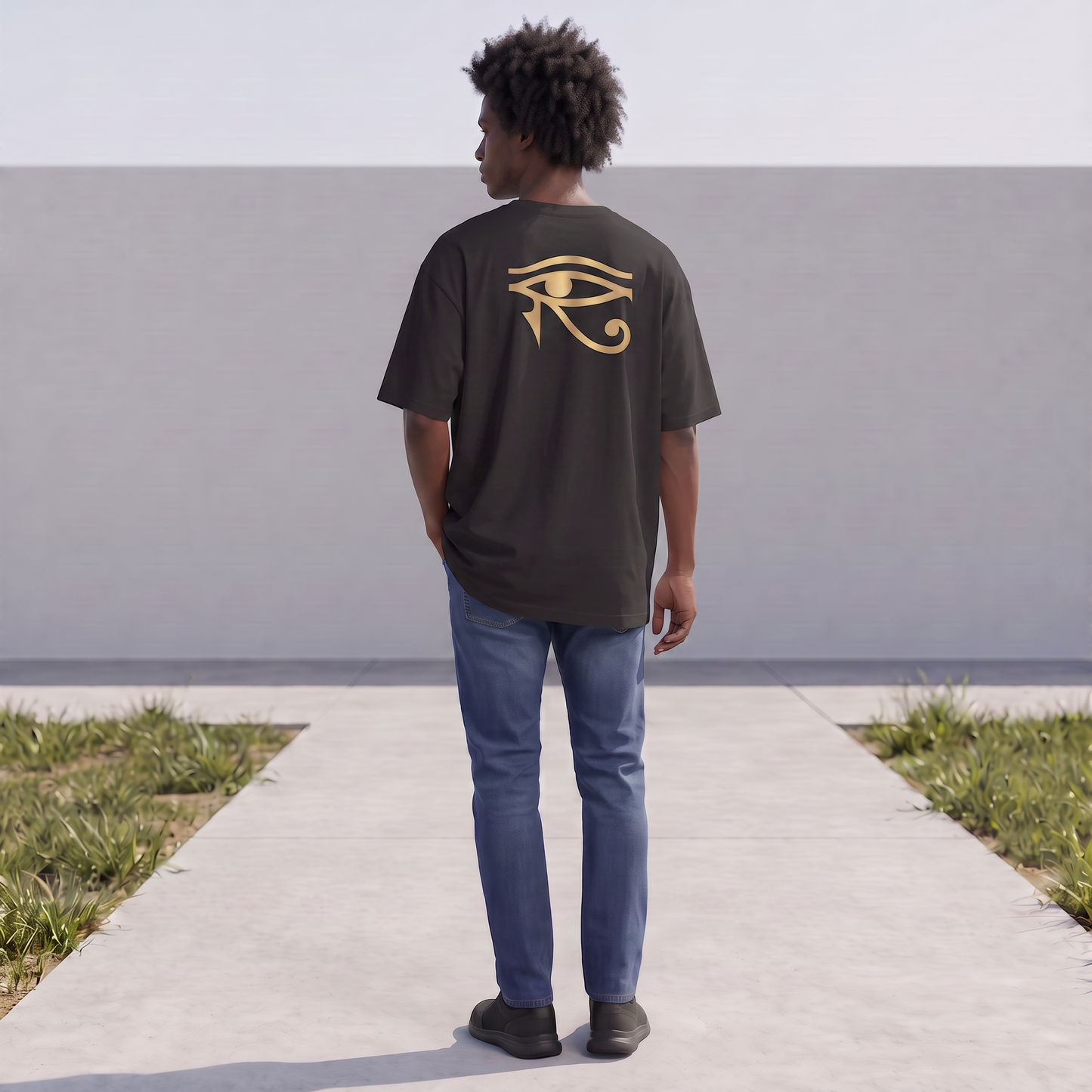 Osiris Oversized Tee | Kemet Series | Organic Cotton | Kinky Nomad