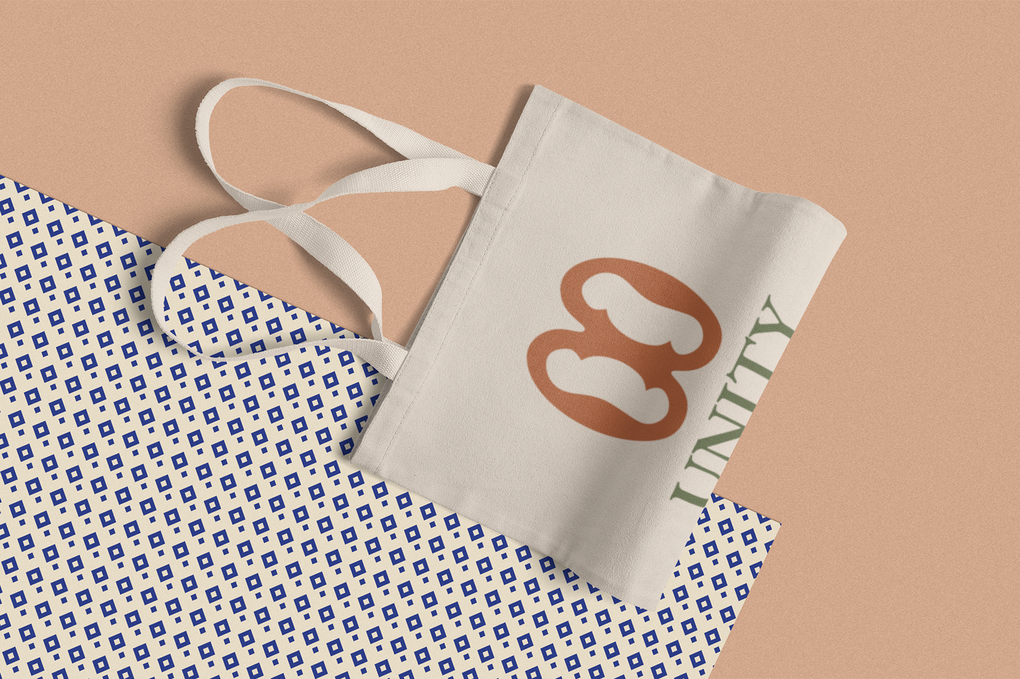 UNITY Adinkra Organic Cotton Tote Bag | Eco-Friendly African Symbol Tote by Kinky Nomad