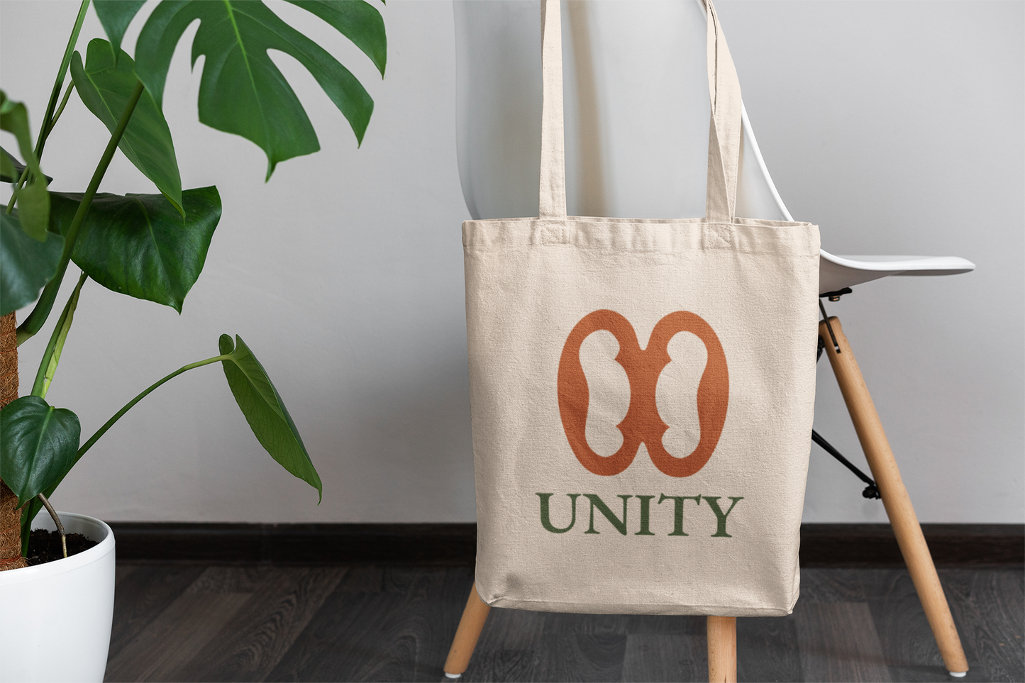 UNITY Adinkra Organic Cotton Tote Bag | Eco-Friendly African Symbol Tote by Kinky Nomad