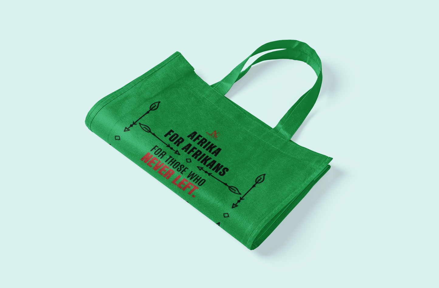 Afrika for Afrikans Tote Bag | Empowerment Quote Reusable Cotton Canvas Tote by Kinky Nomad