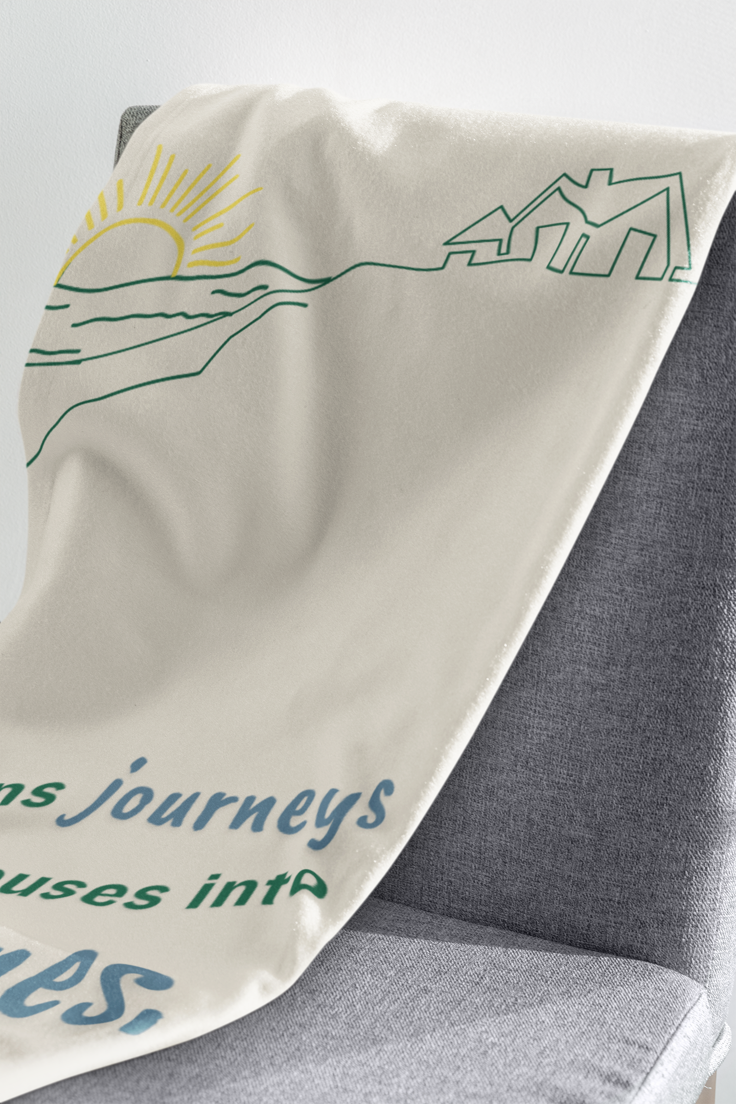 Gratitude Throw Blanket – Inspirational Quote Home Decor