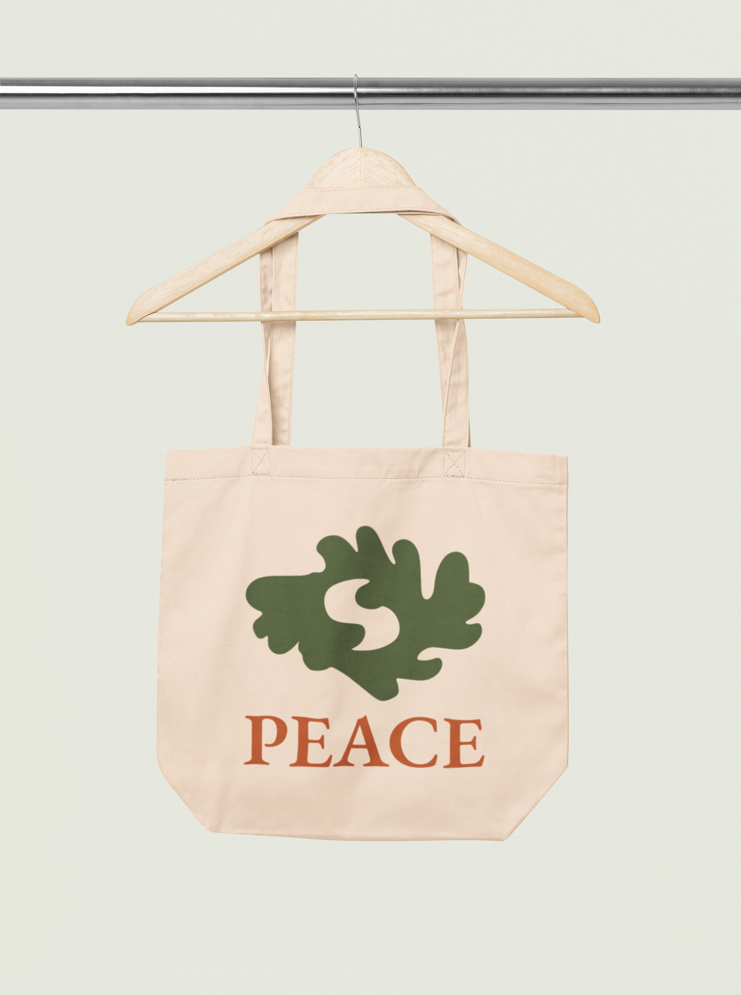 PEACE Adinkra Organic Cotton Tote Bag | Eco-Friendly African Symbol Tote by Kinky Nomad