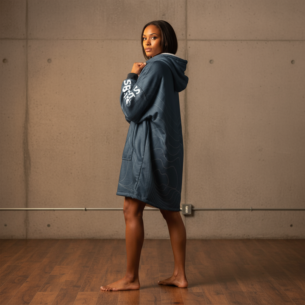 Louder Than Fear Oversized Unisex Hooded Blanket – Speak. Resist. Rise.