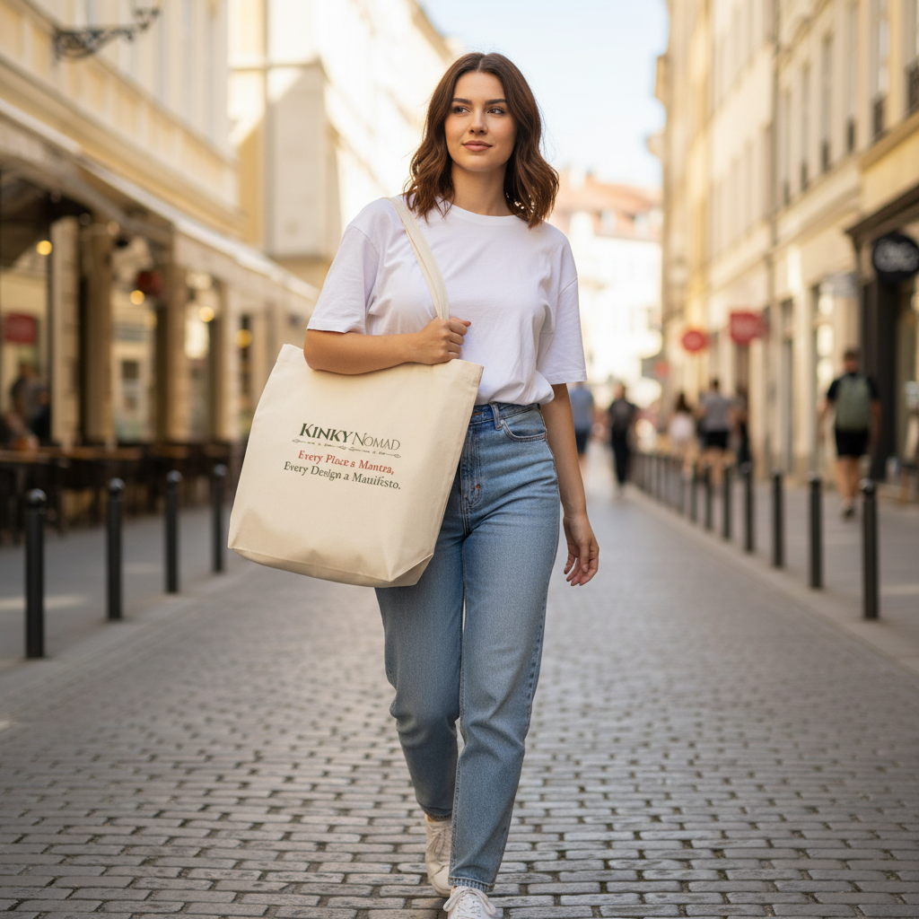ABUNDANCE Adinkra Organic Cotton Tote Bag | Eco-Friendly African Symbol Tote by Kinky Nomad