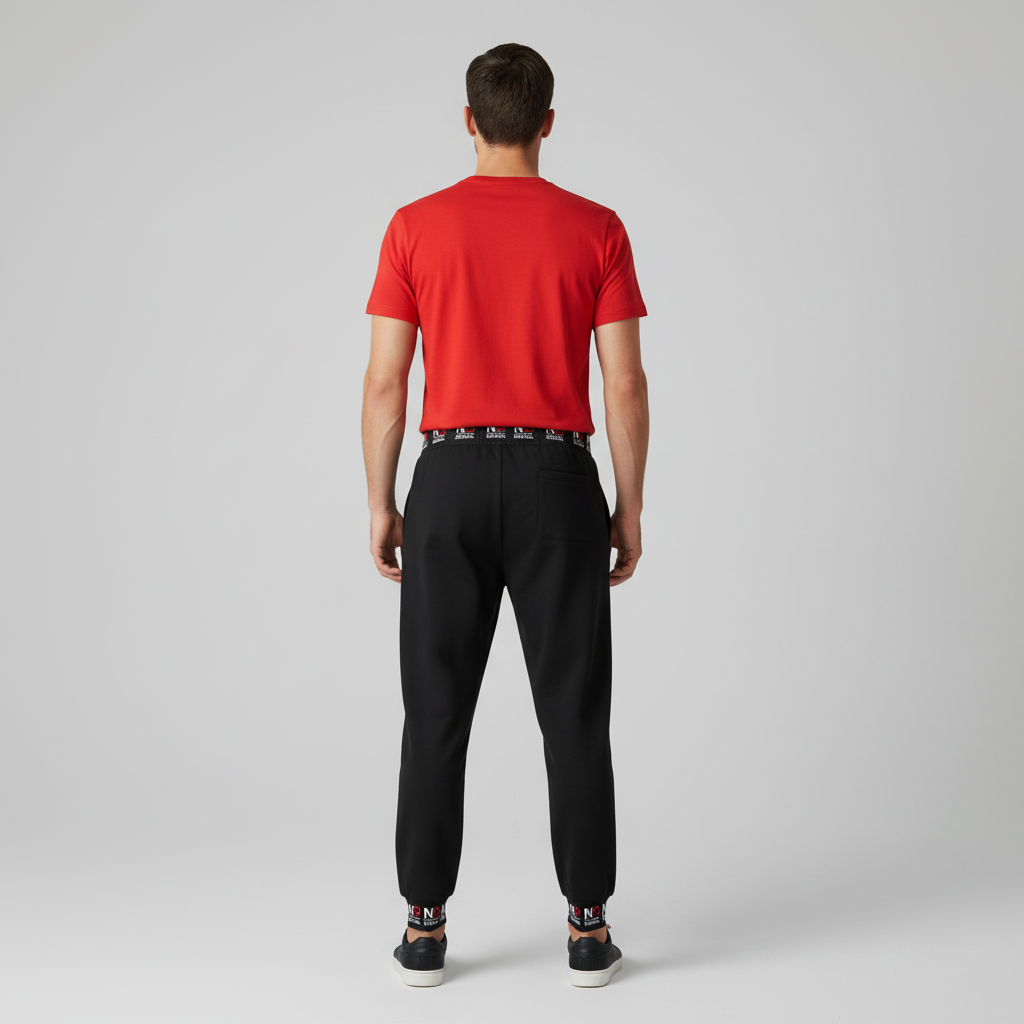 NO FREEDOM Athletic Joggers -BLACK