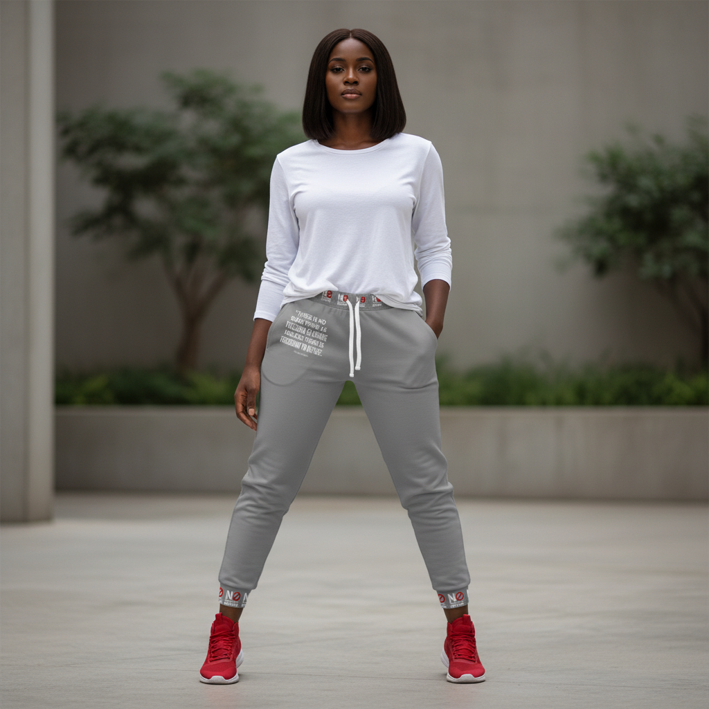 NO FREEDOM Athletic Joggers -GRAY