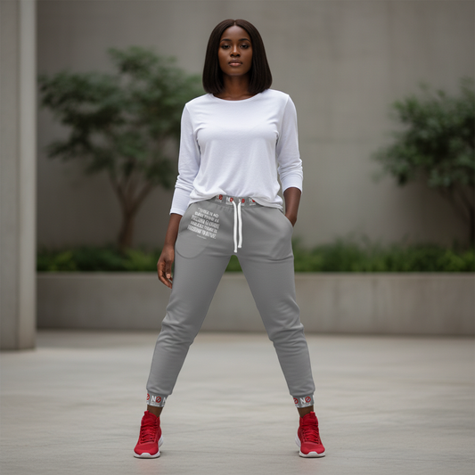 NO FREEDOM Athletic Joggers -GRAY