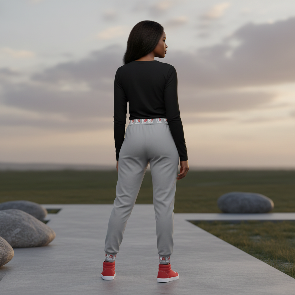 NO FREEDOM Athletic Joggers -GRAY