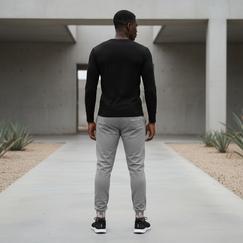 NO FREEDOM Athletic Joggers -GRAY