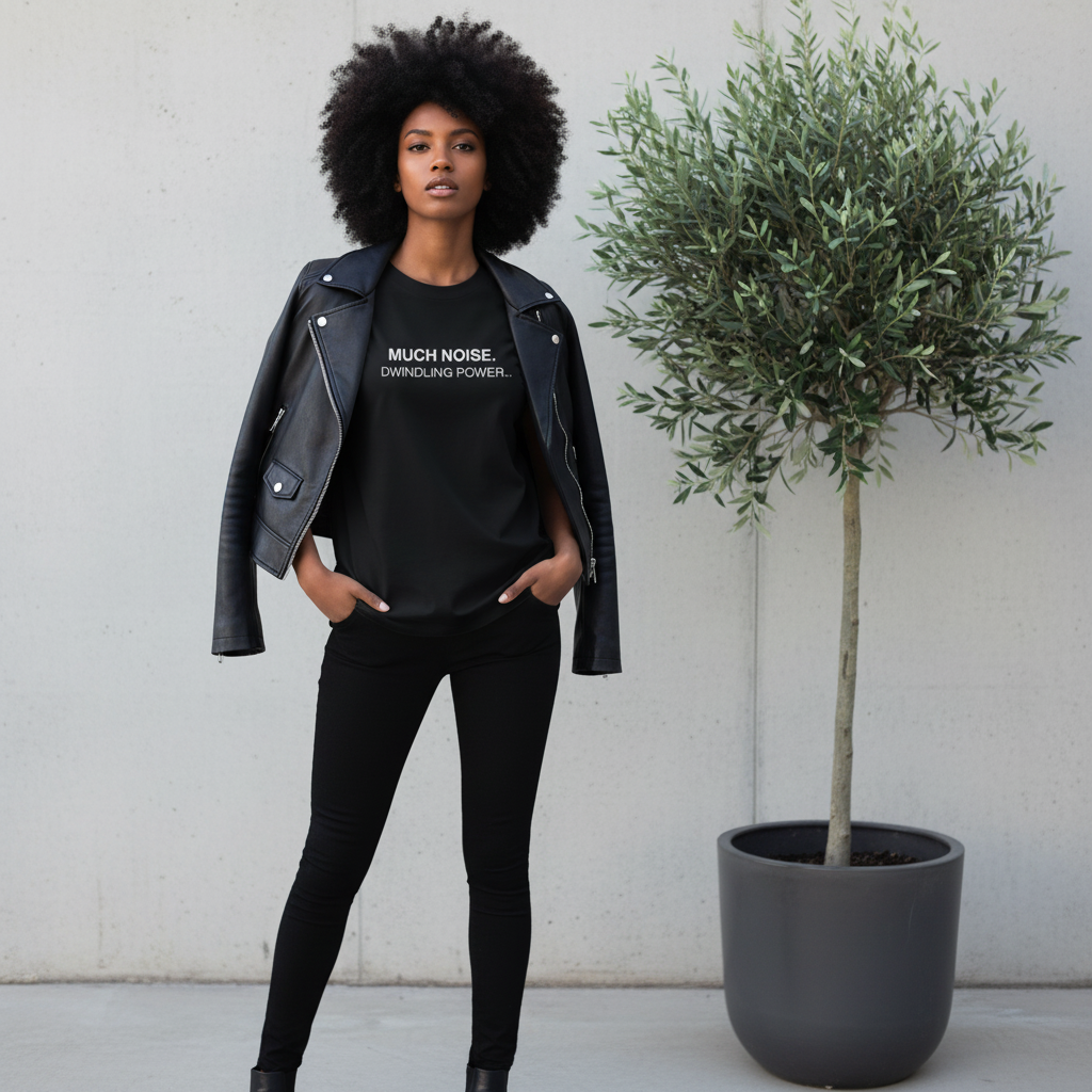 Much Noise Dwindling Power Oversized Organic T-Shirt | Unisex Streetwear Tee