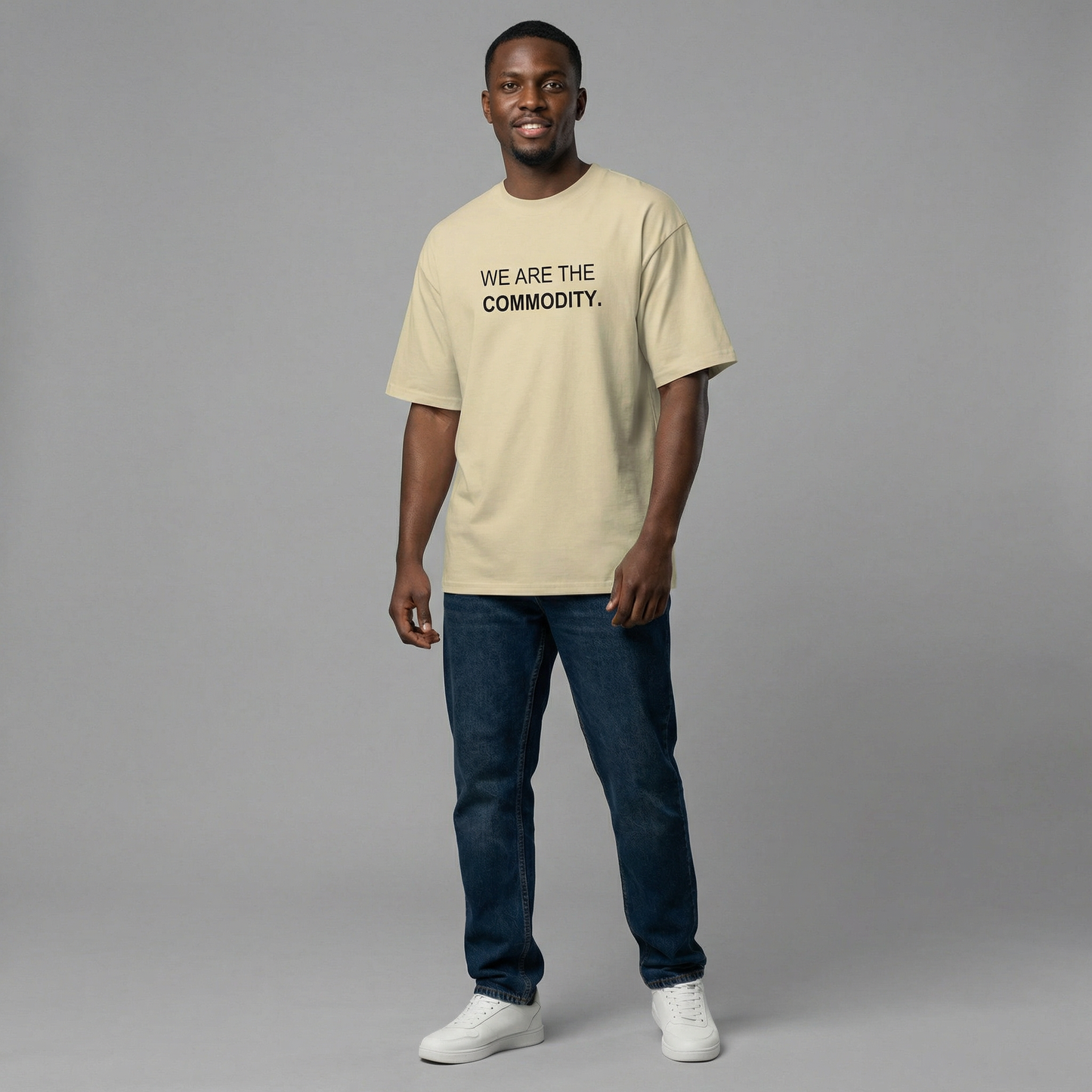 We Are The Commodity Oversized Organic T-Shirt – Empowerment Streetwear Tee