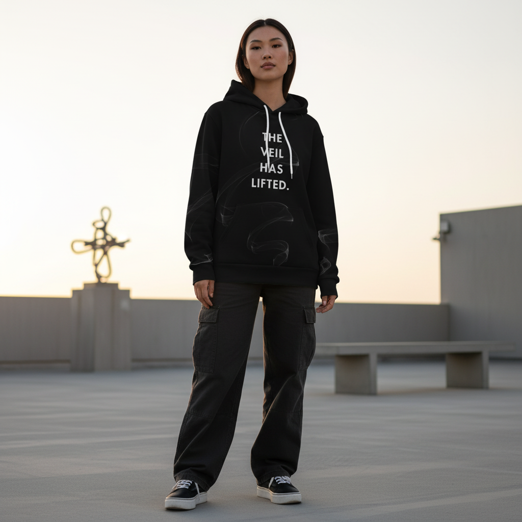 The Veil Has Lifted Unisex Hoodie | Afro Conscious Streetwear | Kinky Nomad