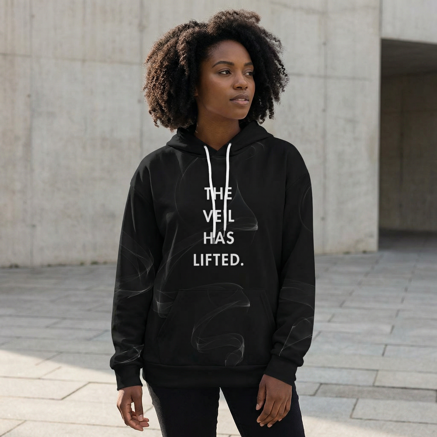 The Veil Has Lifted Unisex Hoodie | Afro Conscious Streetwear | Kinky Nomad