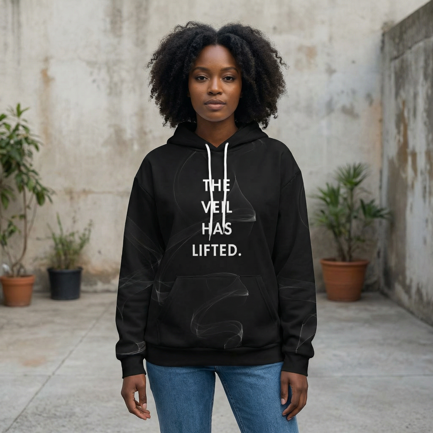 The Veil Has Lifted Unisex Hoodie | Afro Conscious Streetwear | Kinky Nomad