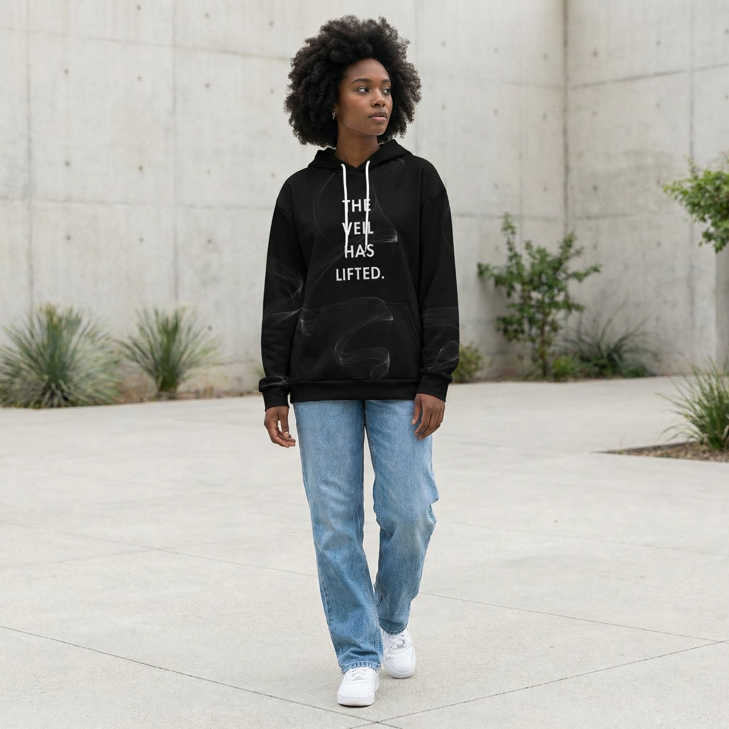 The Veil Has Lifted Unisex Hoodie | Afro Conscious Streetwear | Kinky Nomad