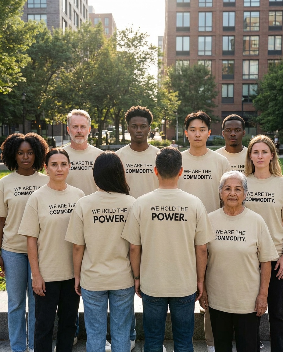 We Are The Commodity Oversized Organic T-Shirt – Empowerment Streetwear Tee